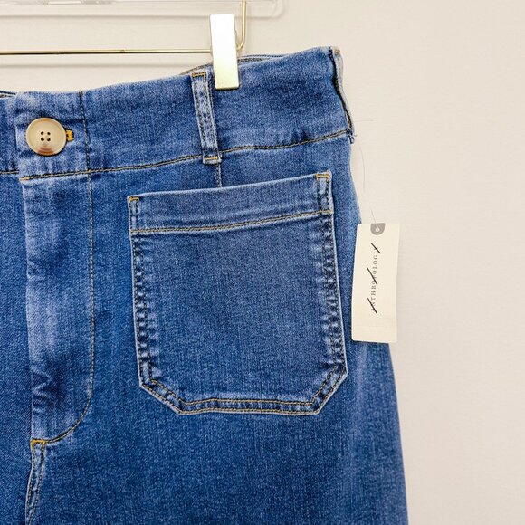 NWT The Colette Crop High-Rise Wide-Leg Jeans by Maeve, Size 32 - Picture 4 of 8